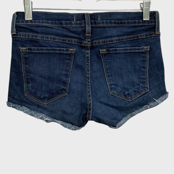 Flying Monkey Cutoff Jean Shorts Women's 27 Raw Hem Dark Wash Denim Made in USA - Picture 6 of 11